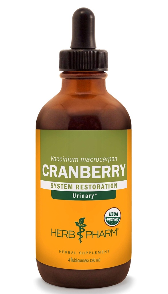 Herb Pharm Certified Organic Cranberry Liquid Extract For Urin Tract Support - 4 Ounce