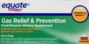 Nøyaktig gass relief & Forebygging Mat Enzyme kosttilskudd, 100ct, Sammenlign med Beano
