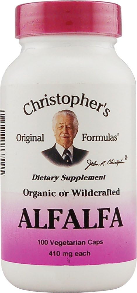 Christophers Alfafa - 410 mg - 100 vegetariske kapsler