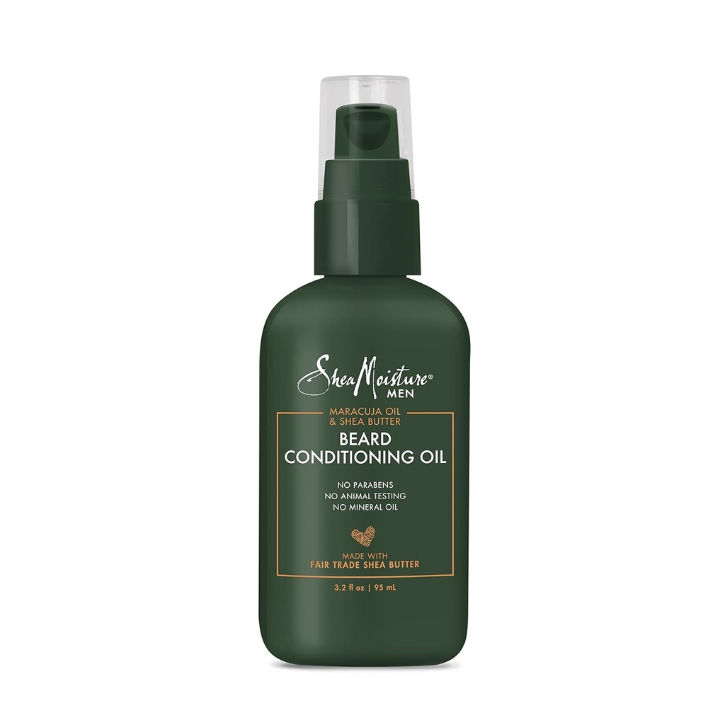 SheaMoisture Beard Conditioning olje for en full Beard Maracuja olje og Shea Butter å moisturize og myk 3.2 oz