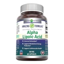 Amazing Formler Alpha Lipoic Acid 300 mg Kapsler Supplement | Ikke-GMO | Glutenfri | laget i USA (60 Count)