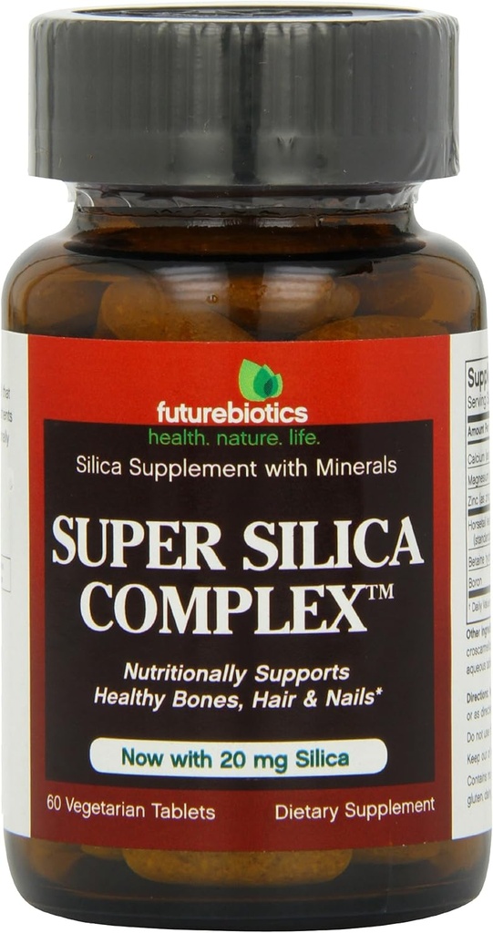 Futurebiotika Super Silica Complex, Veg-tabeller, 60-talls (pakke med 2)