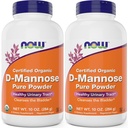 NÅ Mat ren, organisk D-Mannose 10 oz pulver (pakke med 2) - Blader rengjøring og urinveistrakt Health Supplement - ikke-GMO - Veganvennlig - 2000 mg / 2 gram per servering