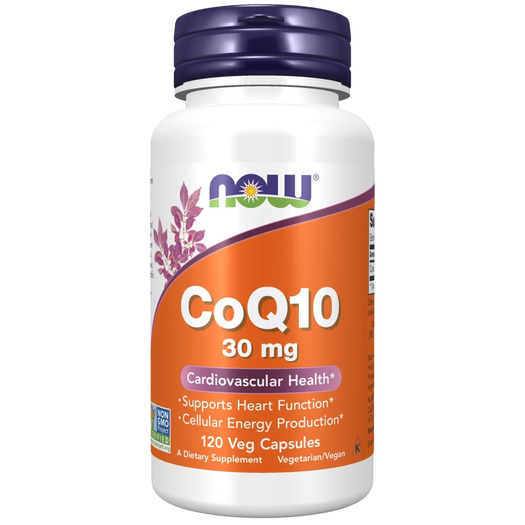NU Mattilskudd, CoQ10 30 mg, Farmasøytisk klasse, All-Trans Form produsert av Fermentation, 120 Veg Kapsler