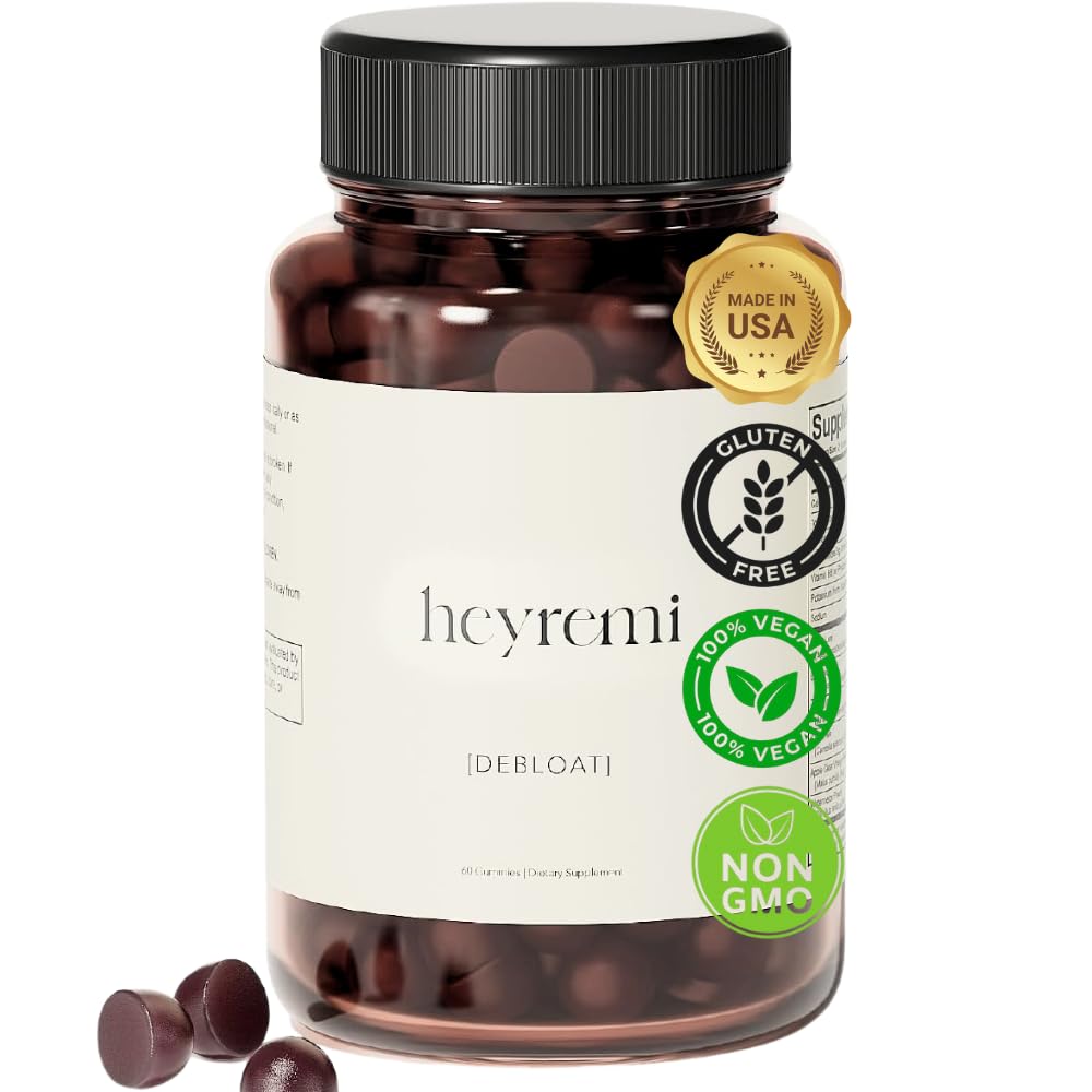 Debloat Gummies – rask utblåsing og gass relief-herbal digestiv støtte med Apple Cider Vinegar, Dandelion og grønn te-føl lettere, komfortabel og energiisert - 60 Gummies