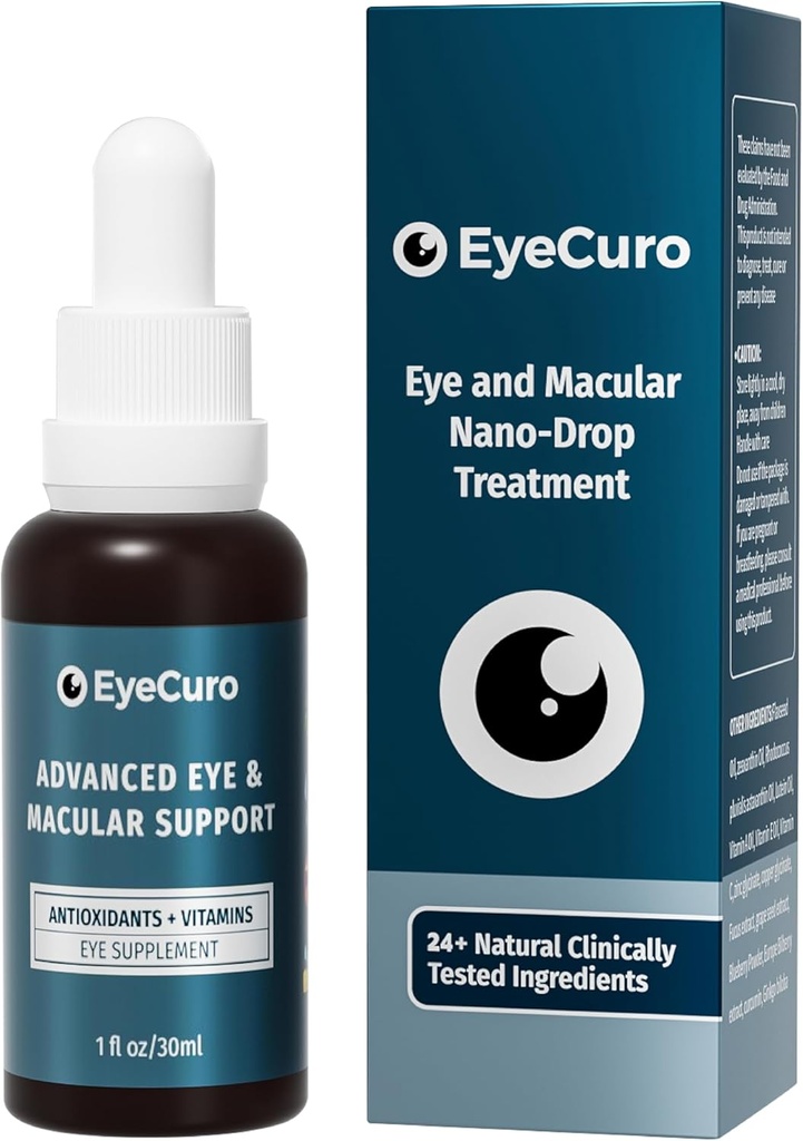 Eye Vitamin & Mineral Supplement, Inneholder Lutein, vitamin A, vitamin E, vitamin C, Zeaxanthin, Astazantin, sink og mer, 30ml