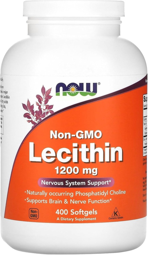 Lecithin 19 Korn 1200 mg - Nå Mat - 400 - Softgel