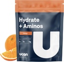 UCAN Hydrate + Aminos, oransje 20 serveringspose, keto, sukkerfri elektrolytt + muskelgjenvinning, essensielle elektrolytter + EAAS & BCAA, ikke-GMO, Vegansk, for løpere, Gym-Goers, ytelsesatleter