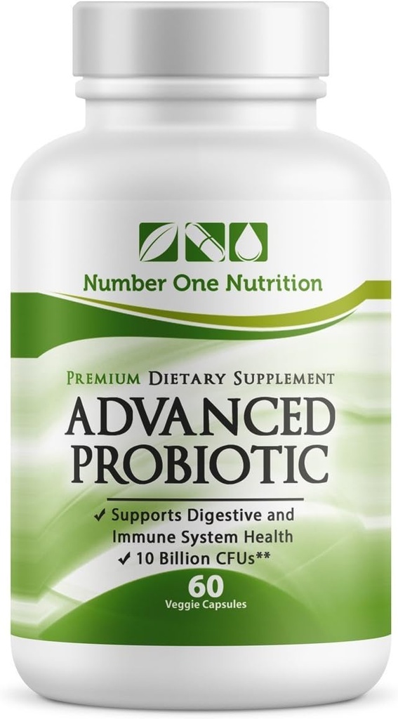 N1N Premium Probiotika for menn og kvinner [11.5 milliarder CFUs] Lactobacillus Acidophilus Probiotiske Supplement for å forbedre digestion og immunitet, hyllestabil & ingen kjøleskap nødvendig, 60 Caps