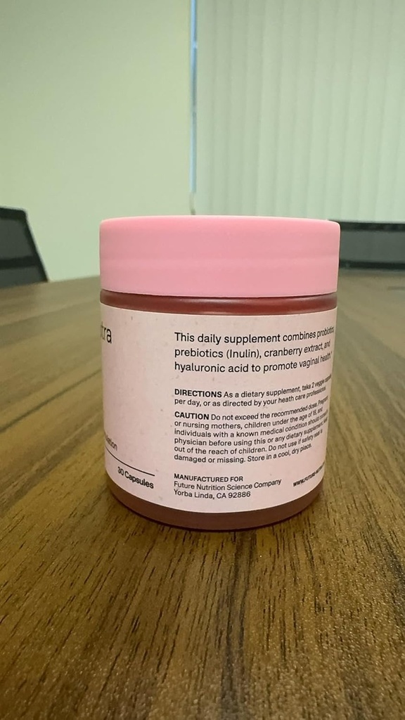 Vaginal wellness formulering - 15 milliarder CFU, 10 Strains for Vaginal Helse, Yest Balance, pH støtte, med prebiotika, tranebær, & Hyaluronsyre