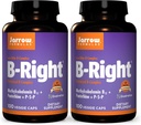 Jarrow Formler B-høyre - 100 Veggie Caps, Pakke med 2 - Lav-Odor Vitamin B-komplex Formula - Energi og metabolisme Støtte - fremmer hjerne, hjerte og kardiovaskulær helse - 100 Tel (pakke med 2)