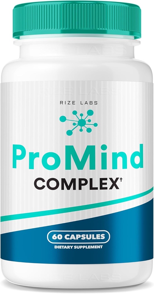 rize labs ProMind Complex Supplement, organisk minne støtte formel for å styrke hjernen som brukes til å øke minnet (60 kapsler)