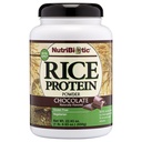 NutriBiotic sjokolade Rice Protein, 1 lb. 6,9 oz | Lav karbohydrat, vegetarisk og keto-vennlig råproteinpulver | Vokset og prosessert uten kjemikalier, GMO eller gluten | lett å Digest & Nutrient-Rich