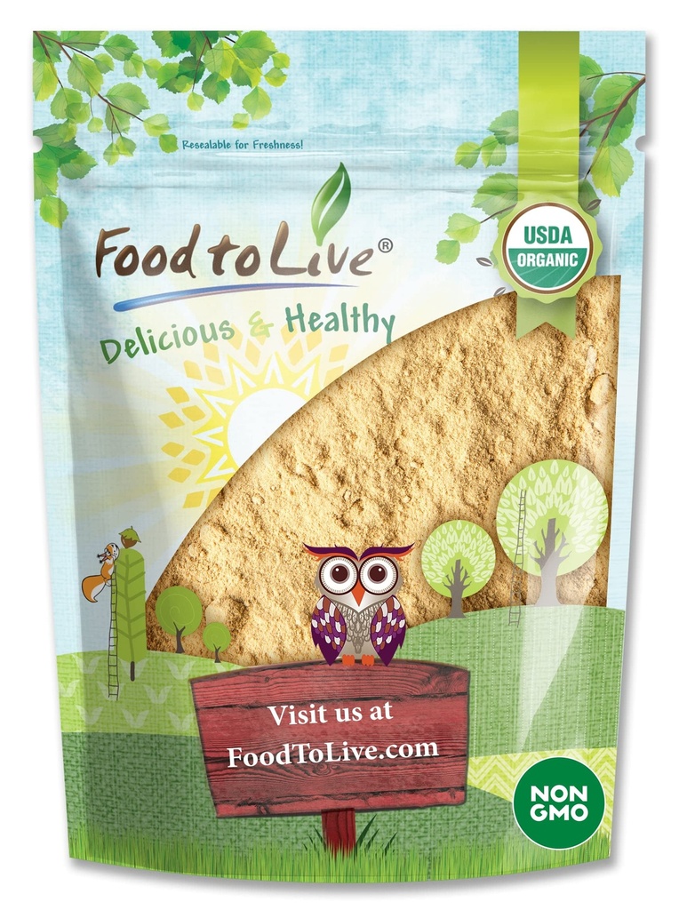 Mat å leve organisk Maca pulver, 4 Ounces Gelatinisert, Ikke-GMO, Kosher, Vegan, bulk