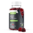 Viteey Prebiotic Fiber Gummier for voksne, 4g - Gut Helse og Digestiv Fiber Supplement Gummier - Null Sukker tilsatt, Vegansk, Glutenfri - 60 greve