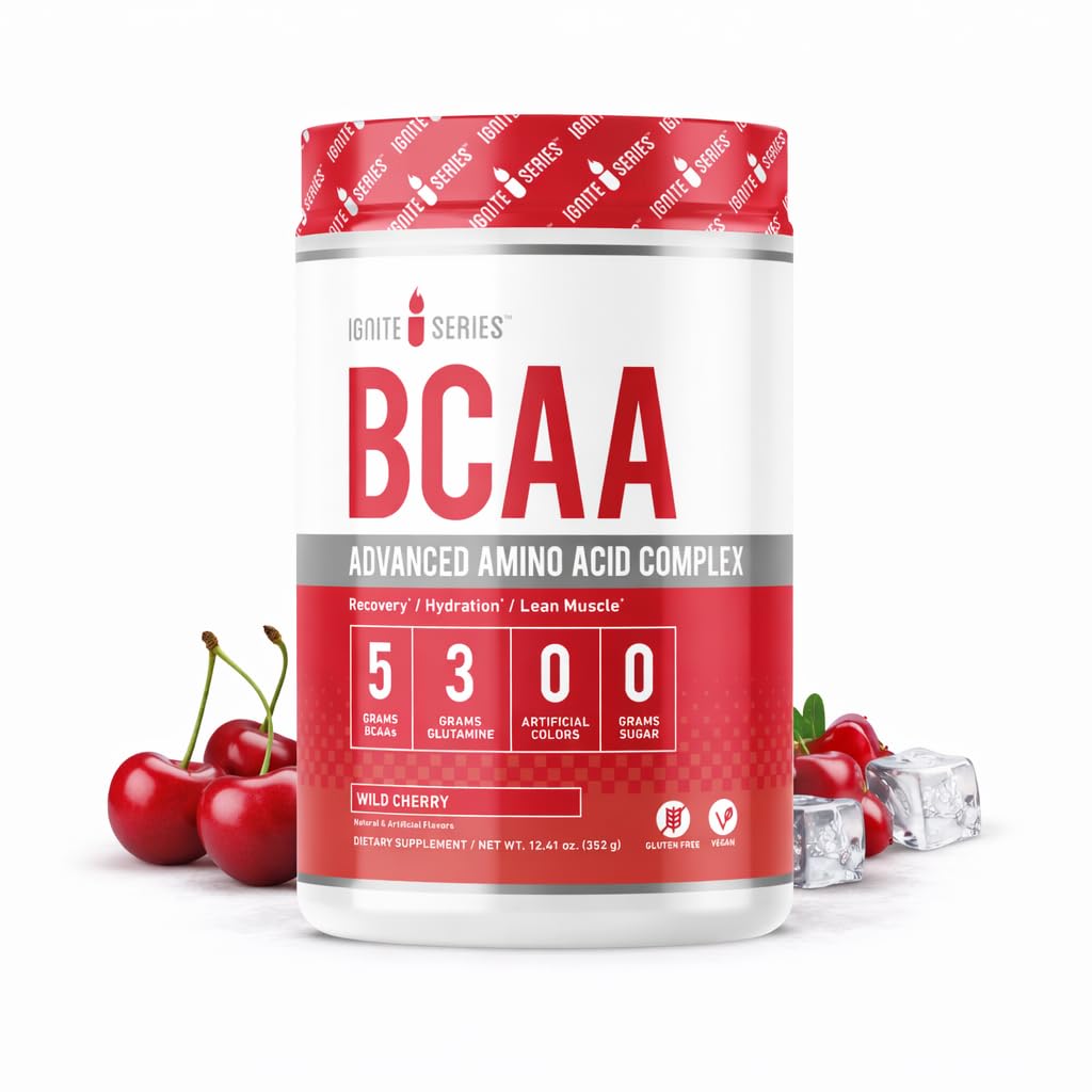 Fullstendig næringsforstyrrelse Series BCAA Avansert Aminosyre kompleks, Wild Cherry, støtter muskelgjenvinning, Hydrasjon og vekst, 5g BCAA, 3g Glutamine, 13 oz Tub (30 Serveringer)