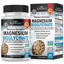 Magnesium Bisglycinate Chelated Supplement - høy absorpsjon Magnesium Supplement for muskel, bein og felles støtte, ikke-laksativ, full bufferet, ikke-GMO, maksimal biotilgjengelighet - 360 kapsler