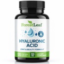 ForestLeaf Hyaluronsyre Supplements ® 100mg Høy Biotilgjengelig Diett Hyaluronsyre pulver kapsler + 50mg VIT C | støtter huden Hydrasjon, Felles smøring, anti-aldring, hår og negler ® 120 Caps