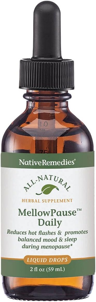 Native Remedies Mellow pause - Naturlig homøopatisk formel bidrar til å redusere varme blits, humørsvingninger, søvnløshet og nattsvits