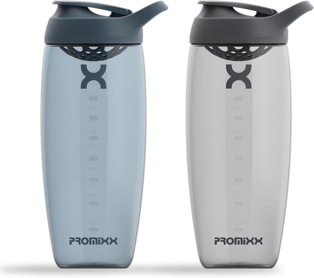 Promixx Pursuit Protein Shaker flaske (32 oz) – Silent No-Ball Mixer, Leak-Proof Lid, BPA/BPS & Phthalate-fri ECOZEN – Easy-Clean Shaker Cup for Protein Shakes, Pre & Post Workout Smoothies