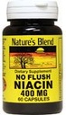 Naturens blanding niacin ingen flush 400 mg 60 kapsler