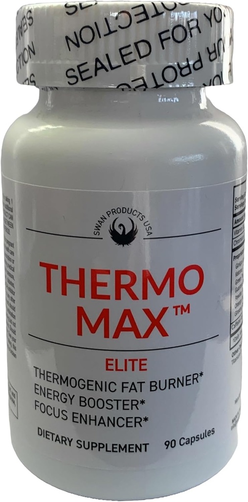 Thermo Max Elite - termogen fettforbrenner, ekstrem energiforsterkere, vekttap, 90 diett piller