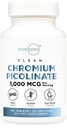 Type Zero Clean Chromium Picolinate Tabletter (120 Serveringer, 1000 MCG Per Serving) - Ikke-GMO, Glutenfri