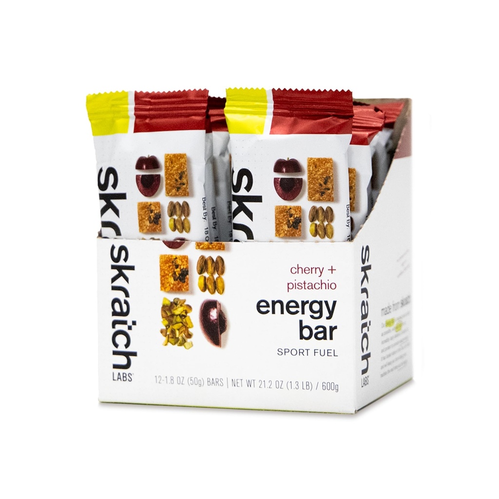 Kirsebær + Pistachio (12 Pack) | Plante Basert Sunn Snack | Lavt sukker - 5g Protein | Ikke-GMO, Glutenfri, Soya Free, Vegan, Kosher