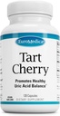EuroMedica Tart Cherry - Antioksidant Supplement for å støtte sunn uric syrebalanse og felles helse - Vegansk ernæringstilskudd - Kosttilskudd til hjelp gjenoppretting etter øvelse - 120 kapsler