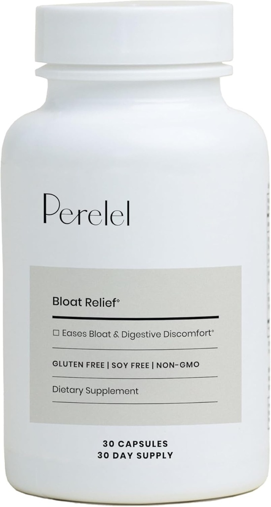 Perle Digestiv Helse Supplement med organisk Ginger, sitron Balm, & Fennel, for å støtte Gut Helse og Digestiv Comfort, Botanisk Supplement for kvinner og menn, Soya, Dairy & Glutenfri, 30 piller