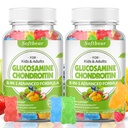 mykbear Glukosamin Chondroitin Gummies med MSM trippel styrke, organisk Chewable Glucosamine Chondroitin Supplement for felles støtte Vegansk blandet frukt Flavor 120 Gummies