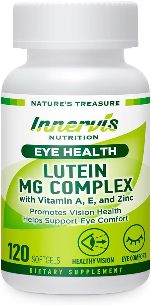 Lutein & Magnesium – Eye Health & Comfort Støtte, Antioksidant, 120 Softgels