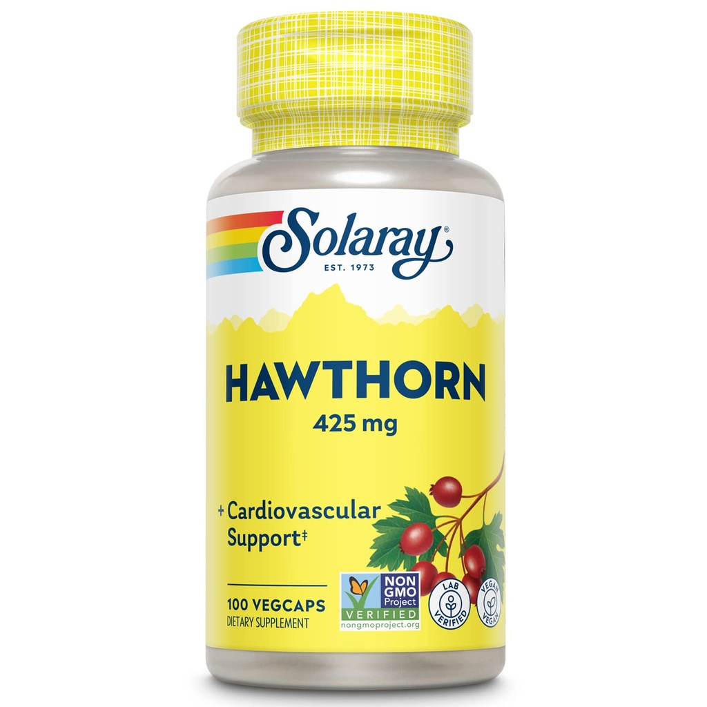 SOLARAY Hawthorn Berry 425mg | 100 Vegkaps