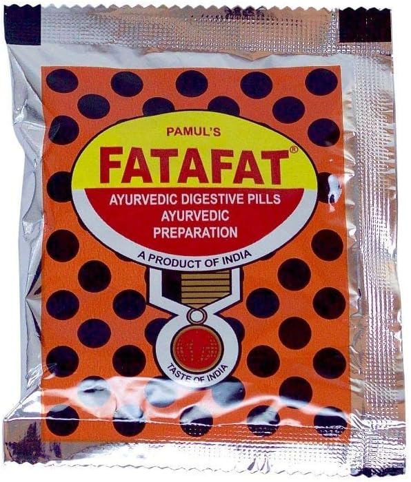 Fatafat Ayurvedic Digestive piller (10x pakker x 13g hver) by Indisk Fancy