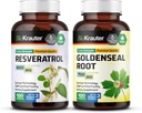 BIO KRAUTER Resveratrol 100 kapsler og Goldenseal 100 kapsler