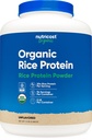 Nutricost Organic Rice Protein Powder (5 LB) - Glutenfri, GMO-fri (fra brun ris)