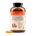 NatureWise Curcumin Turmeric 2250mg - 95% Curcuminoids & BioPerine Black Pepper Ekstrakt for avansert absorpsjon - Daglig felles og immun helsestøtte - Vegan, ikke-GMO, 360 tall[120-dagers forsyning]