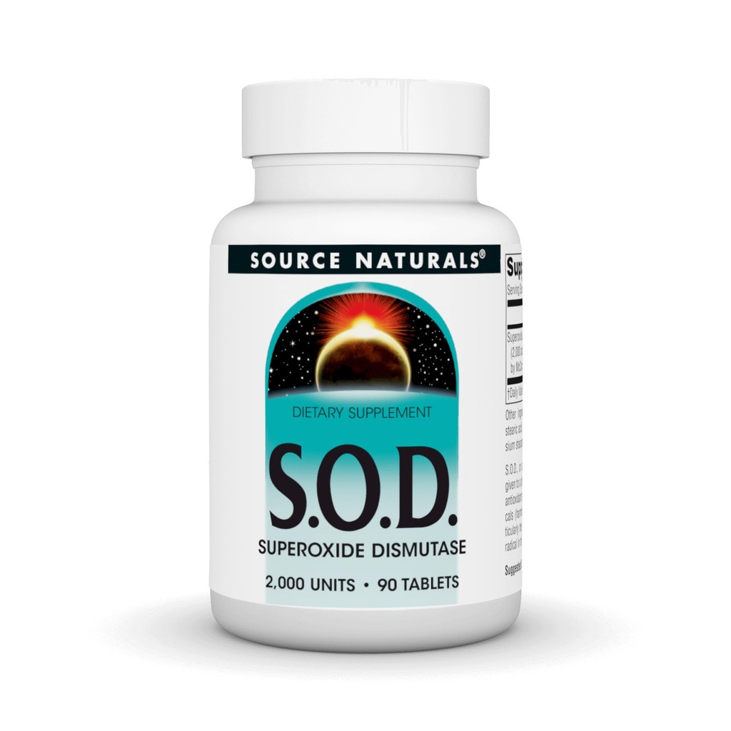 Kilde Naturals S-O-D, Superoksid Dismutase - Kosttilskudd - 90 tabletter