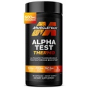 MuscleTech Thermogenic Testosteron Booster for menn, AlphaTest Thermo - T-Boost Mens Supplement med Tribulus Terrestris - Mannlig Gym Workout Kosttilskudd for muskelvekst, Stamina & energi - 90 piller