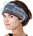 Crimmy Migraine Hodepine Relief Cap, kjøling Gel Headband Hals Wrap Hat Maske, Soothing Ice Pack hode ansiktskold komprimering for strekkstress & henger