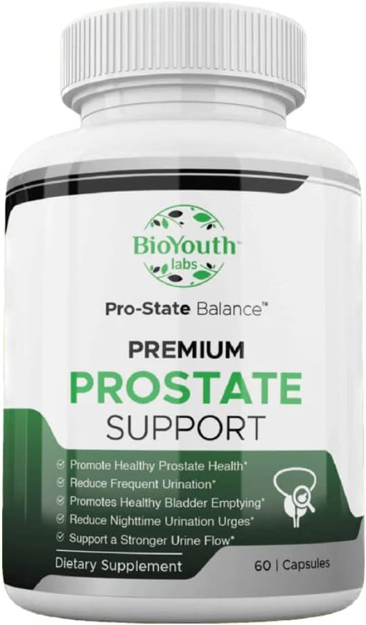 Naturlig prostata Supplement for menn, 60 kapsler - Nutritious blanding av hvitløk, punicalaginer, tribulus terrestris & selen