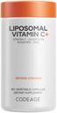 Codeage Liposomal vitamin C 1500mg med sink, eldrebær, Citrus Bioflavonoider Grapefrukt, sitron, oransje pulver, Quercetin & rose HIPS Frukt – Vegansk Supplement - Ikke-GMO, Vegan piller, 180 kapsler