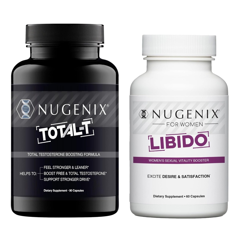 Nugenix His & Hennes Bundle - Kvinners Libido og Total-T Testosteron Booster