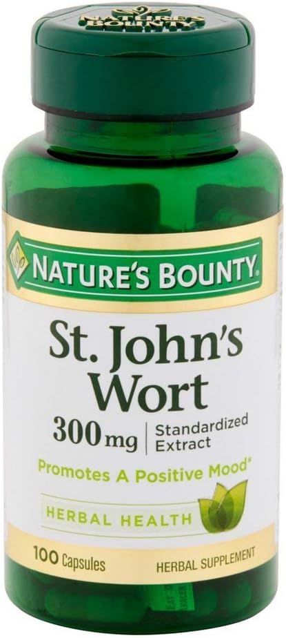 Naturens Bounty St. John's Wort 300 mg kapsler 100 ea (pakke med 7)