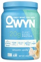 OWYN bare hva du trenger plantebasert proteinpulver, glatt vanilla, 1,05 lbs