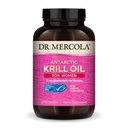 Dr. Mercola Krill Oil for kvinner - 2 mg Astaxanthin - MSC-sertifisert bærekraftig - støtter hjernen, huden og immunsystemet - med Omega-3s - ikke-GMO, glutenfri og soya-fri - 270 kapsler (30 Services)
