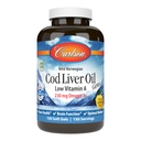 Carlson - Cod Liver Oil Gems, Lav Vitamin A, 230 mg Omega-3s, Norsk, Wild Caught, Sustainablely Sourced, 150 Softgels