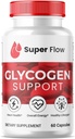 (1 pakke) Super Flow Glycogen, SuperFlow Glykogen støtte kapsler, Glyco Optimizer Formula, Naturlig blodfartøy renere, Premium Super Flow Glycogen støtte (60 kapsler)