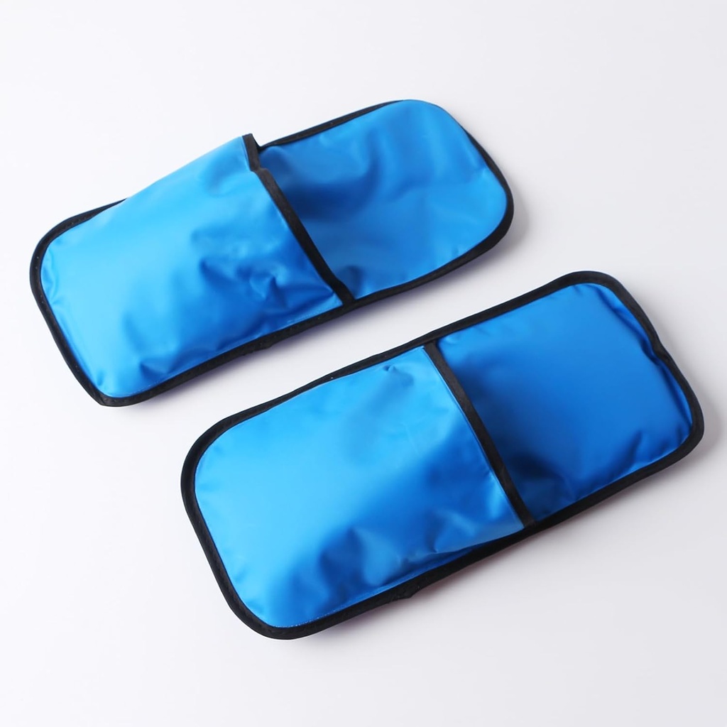 Cold Therapy Slippers, Foot Ice Pack Wrap, Neuropathy Slippers Rapid Relief Ice Slippers for trøtt og Swollen føtter, Hot fot, Plantar Faxitt Relief (blå, stor)