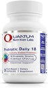 Quantum Nutrition Labs Probiotic Daily 18 - Probiotika for Digestive Helse, Probiotika for kvinner og menn med Lactobacillus Acidophilus, Reuteri for sunne Gut Microbiom - 30 Vegetariske kapsler